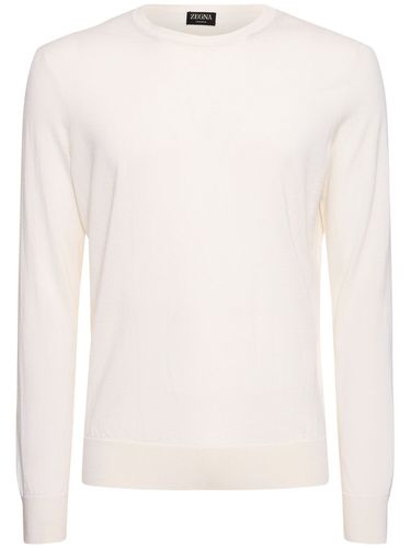 Cashmere & Silk Crewneck Sweater - ZEGNA - Modalova