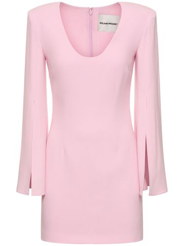 Long Sleeve Cady Mini Dress - ROLAND MOURET - Modalova