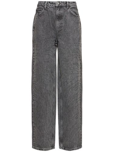 Embellished High Rise Wide Leg Jeans - ROTATE - Modalova