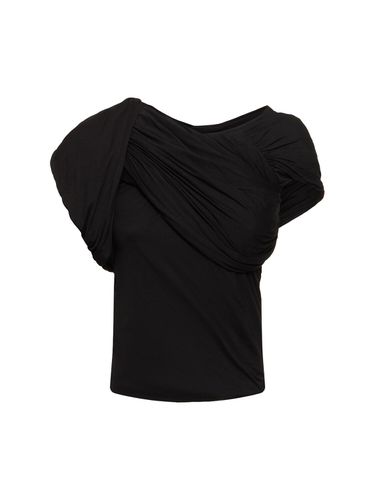 Draped Cotton Sleeveless Top - RICK OWENS - Modalova