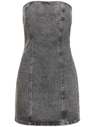 Minikleid Aus Stonewashed-baumwolldenim - ROTATE - Modalova