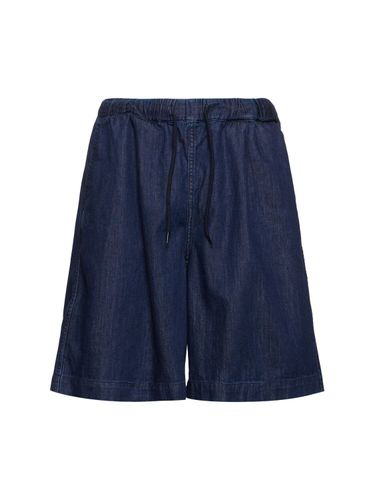 Cotton Denim Jogging Shorts - THE FRANKIE SHOP - Modalova