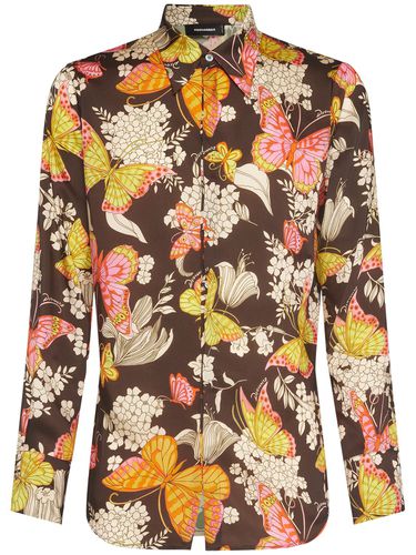 Butterfly Printed Shirt - DSQUARED2 - Modalova