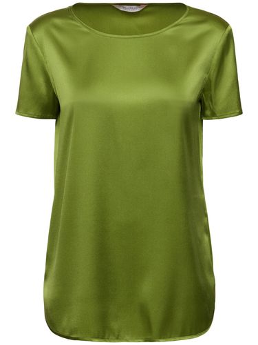 Cortona Silk Satin T-shirt Top - MAX MARA - Modalova