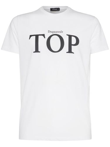 Printed Cotton Jersey T-shirt - DSQUARED2 - Modalova