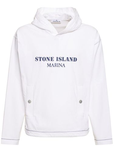 Felpa Marina Con Cappuccio - STONE ISLAND - Modalova