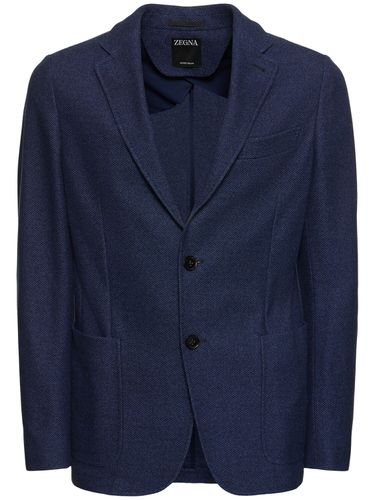 Blazer In Jersey Di Cotone - ZEGNA - Modalova