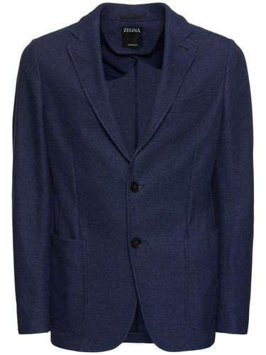 Cotton Jersey Blazer - ZEGNA - Modalova