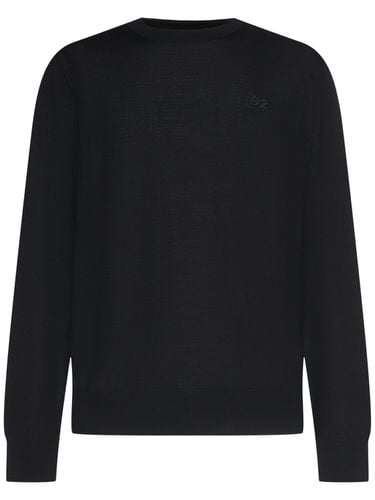 Monogram Wool Crewneck Sweater - DSQUARED2 - Modalova