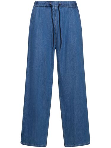 Wide Cotton Denim Jogging Jeans - THE FRANKIE SHOP - Modalova