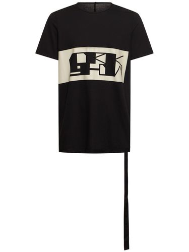 Level T Printed Cotton T-shirt - RICK OWENS DRKSHDW - Modalova