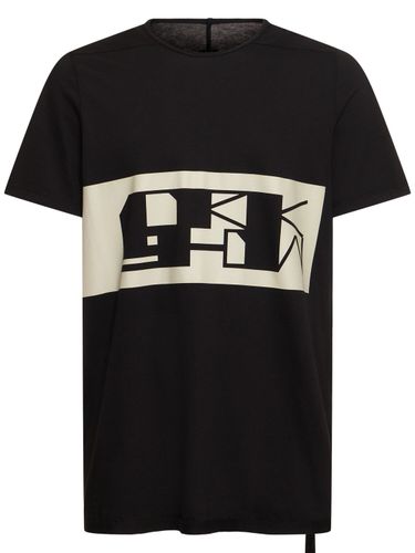 Level T Printed Cotton T-shirt - RICK OWENS DRKSHDW - Modalova