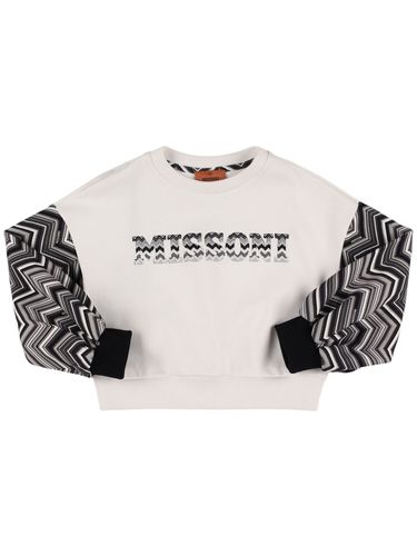 Sudadera De Jersey De Algodón Estampada - MISSONI - Modalova