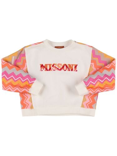 Sudadera De Jersey De Algodón Estampada - MISSONI - Modalova