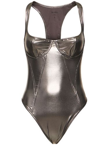 Metallic Lycra One Piece Swimsuit - THE ATTICO - Modalova