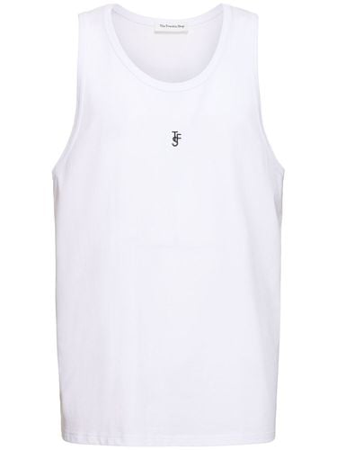 Logo Embroidery Cotton Rib Tank Top - THE FRANKIE SHOP - Modalova