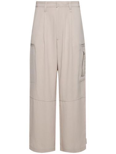 Viscose Blend Cargo Pants - AMI PARIS - Modalova