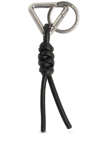 Triangle Leather Key Ring - BOTTEGA VENETA - Modalova