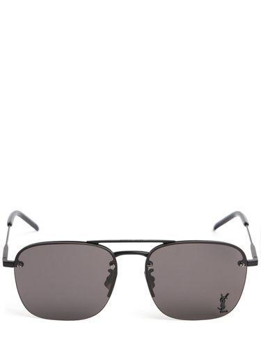 Sonnenbrille Aus Metall "sl 309" - SAINT LAURENT - Modalova