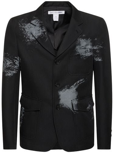 Single Breast Printed Twill Blazer - COMME DES GARÇONS SHIRT - Modalova