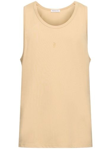 Logo Embroidery Cotton Rib Tank Top - THE FRANKIE SHOP - Modalova