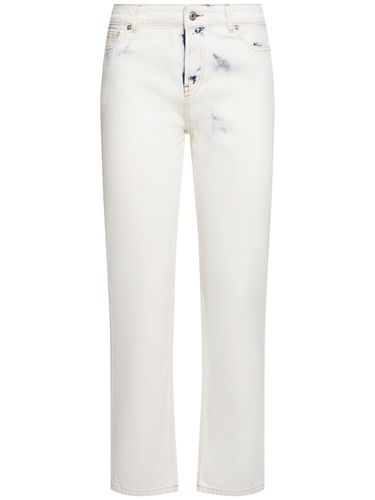 Mid Rise Denim Straight Jeans - ALEXANDRE VAUTHIER - Modalova