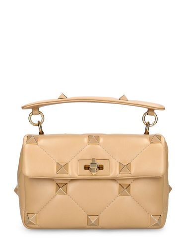 Roman Stud Leather Top Handle Bag - VALENTINO GARAVANI - Modalova