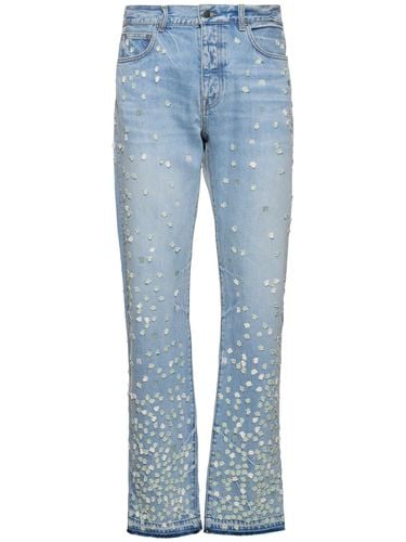 Floral Embellished Straight Denim Jeans - AMIRI - Modalova