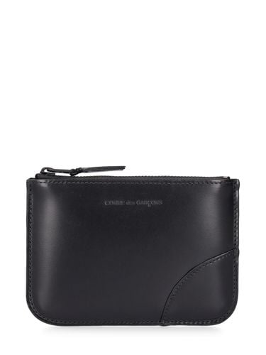 Pouch De Piel Negra - COMME DES GARÇONS WALLET - Modalova