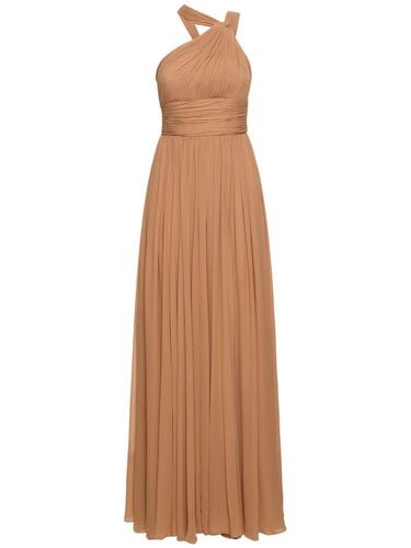 Maxi Abito Monospalla In Chiffon Di Seta - MICHAEL KORS COLLECTION - Modalova