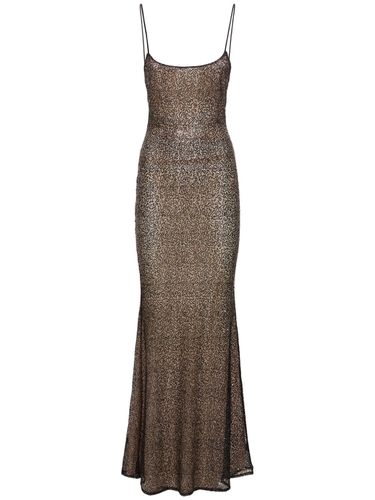 Ninfea Sequined Mesh Maxi Slip Dress - THE ANDAMANE - Modalova