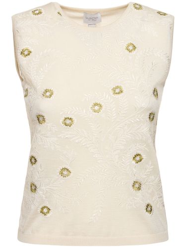 Cashmere & Silk Knit Top - GIAMBATTISTA VALLI - Modalova