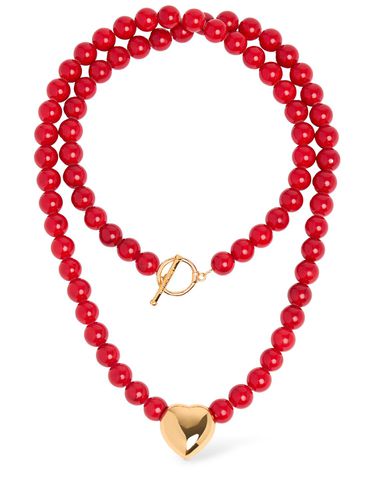 Faux Pearl Heart Necklace - TIMELESS PEARLY - Modalova