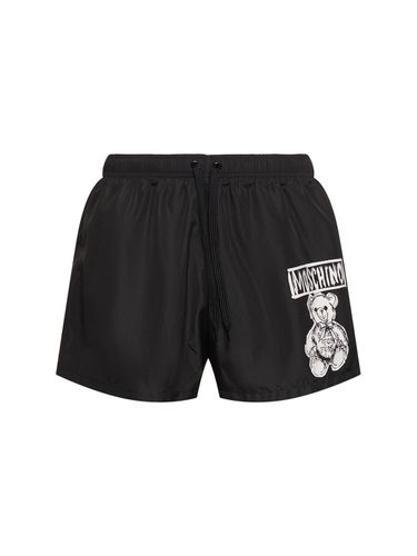 Teddy Print Swim Shorts - MOSCHINO - Modalova