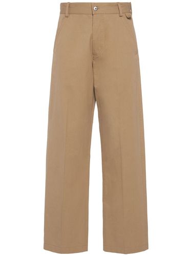 Pantalones De Sarga De Algodón - BOTTEGA VENETA - Modalova