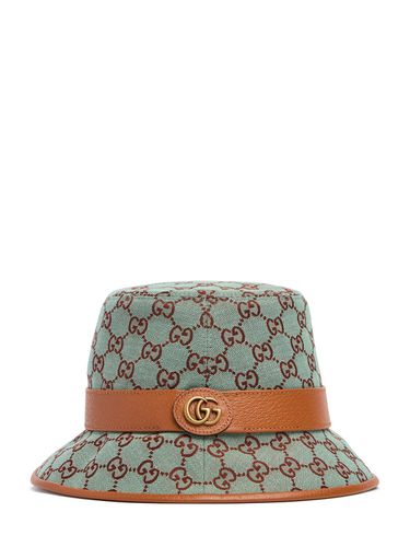 Gg Canvas Bucket Hat - GUCCI - Modalova