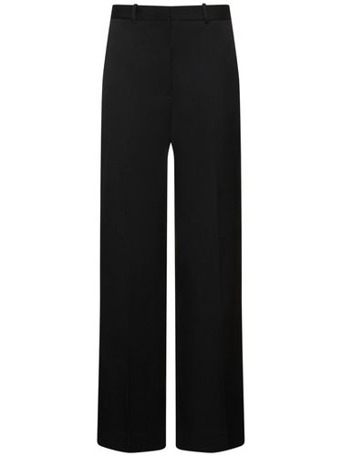 High Waist Wool Crepe Wide Leg Pants - LANVIN - Modalova