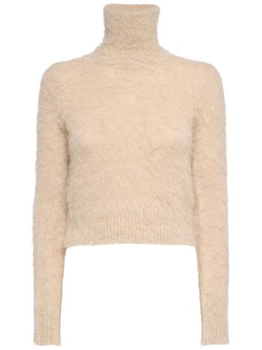 Maglia Collo Alto In Misto Mohair Pettinato - AMI PARIS - Modalova