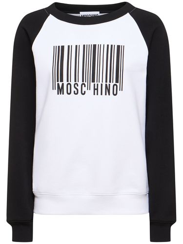 Cotton Jersey Sweatshirt - MOSCHINO - Modalova