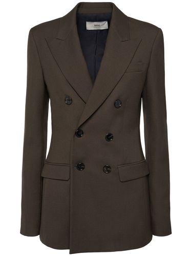 Double Breasted Wool Jacket - AMI PARIS - Modalova