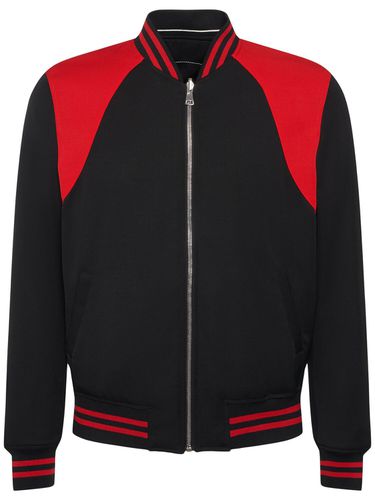 Reversible Wool & Satin Bomber Jacket - ALEXANDER MCQUEEN - Modalova