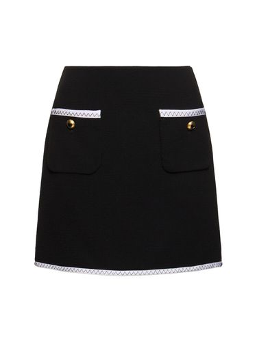 Viscose Crepe Mini Skirt - MOSCHINO - Modalova