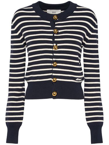 Sailor Cotton & Wool Cardigan - AMI PARIS - Modalova