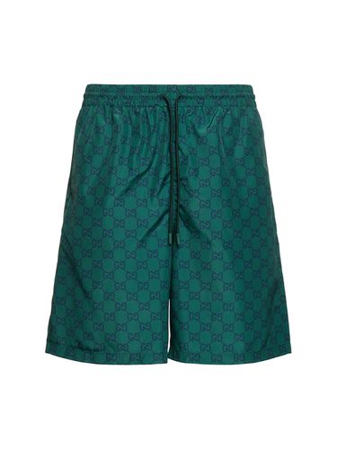 Gg Nylon Swim Shorts - GUCCI - Modalova