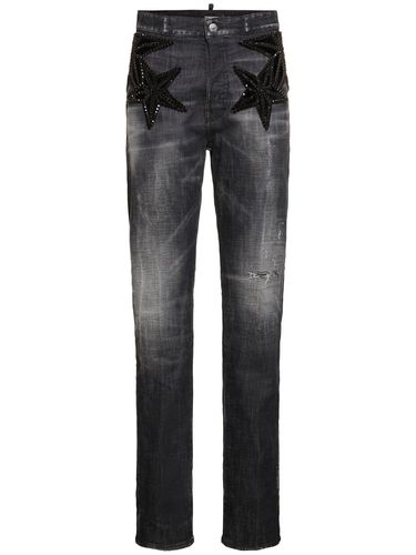 Embellished Stars High Rise Jeans - DSQUARED2 - Modalova