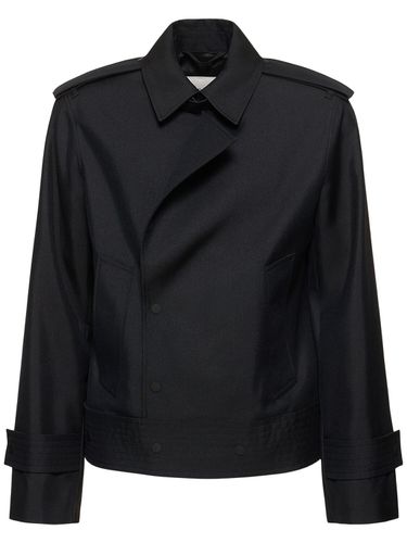 Chaqueta Bomber De Seda - BURBERRY - Modalova