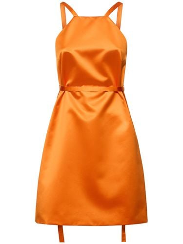 Satin Duchesse Halter Neck Mini Dress - PATOU - Modalova