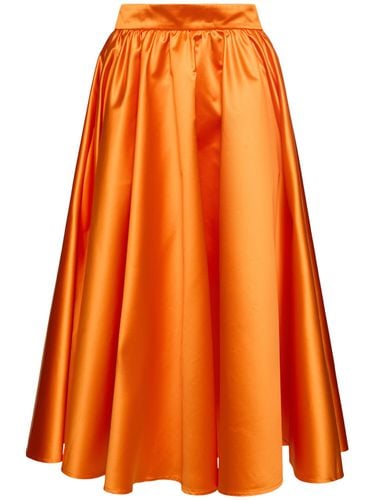 Pleated Satin Duchesse Long Skirt - PATOU - Modalova