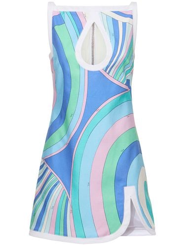 Printed Canvas Mini Dress - PUCCI - Modalova