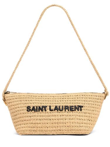 Tuc Raffia Effect Crossbody Bag - SAINT LAURENT - Modalova